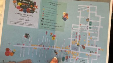 chelsea flower show map