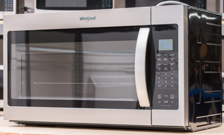 whirlpool curved microwave