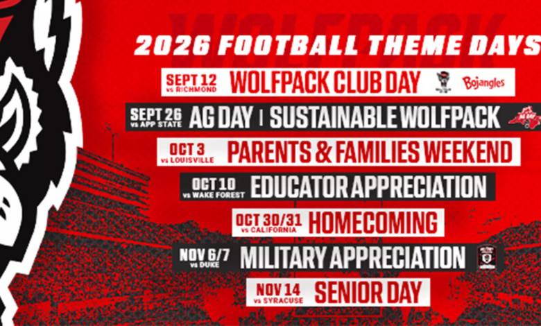 nc state football schedule